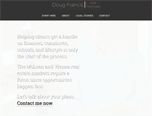 Tablet Screenshot of dougfrancis.com